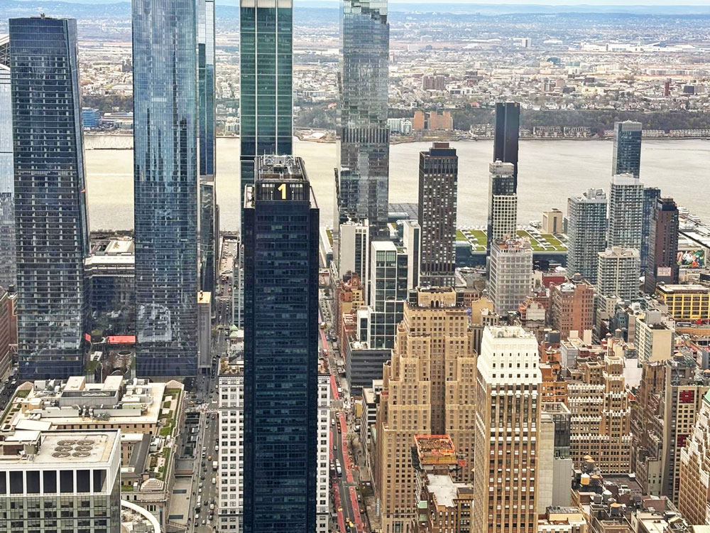 Vue depuis un gratte-ciel de New-York